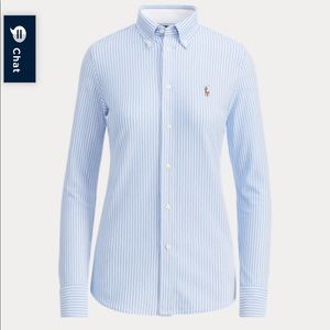 Ralph Lauren Blue and White Oxford Shirt
